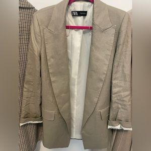 Tan zara blazer, medium